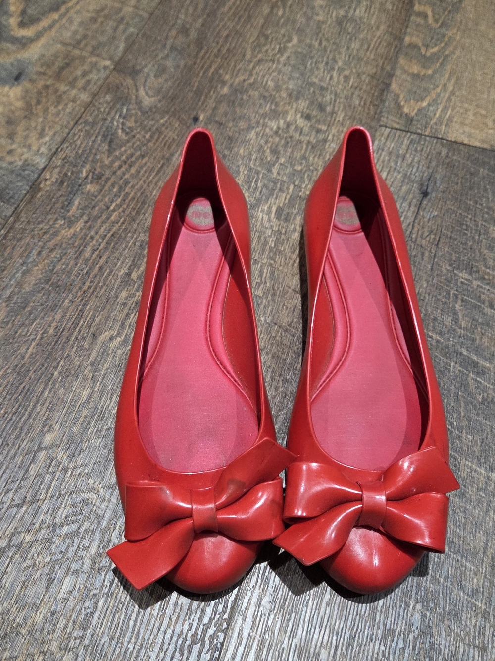 Mel by Melissa Red Bow Ballet Flats